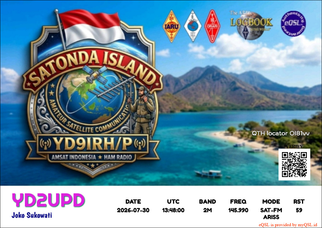 YD9IRH/P SAT-FM ARISS 30 Juli 2026